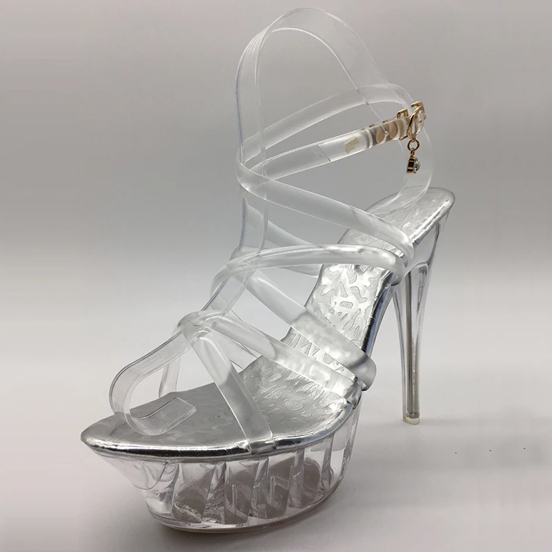 Summer Platform sexy clear pvc strappy sandals Shoe for stripper pole dance Women Large Size High heel Big Pump Lady female Plus Summer Platform sexy clear pvc strappy sandals Shoe for stripper pole dance Women Large Size High heel Big Pump Lady female Plus