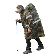 Открытый Камуфляжный светоотражающий рюкзак дождевик Многофункциональный походный пончо для рыбалки водонепроницаемый кемпинг альпинистские дождевики