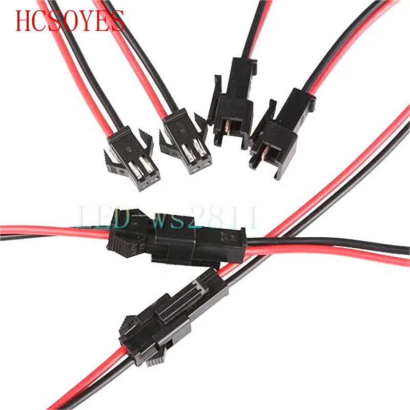 10 пара/лот светодиодный разъем 2pin jst-кабель длиной 10 см провод для мужчин/женщин светодиодный кабель драйвера лампы