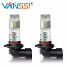 VANSSI 2 шт. супер сильный светодиодный HB3/9005 9006/HB4 светодиодный высокой мощности 30 Вт CSP Автомобильная противотуманная лампа 6500 к белый