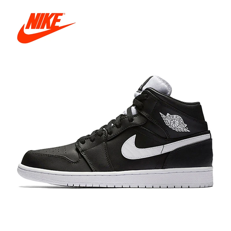 New Arrival Official Adidas Air Jordan 1 MID AJ1 Breathable Men's Basketball Shoes Sports Sneakers