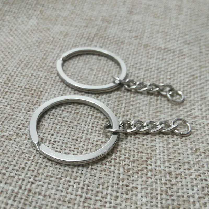 iron Key Ring Key Chains split rings findings Bag Charms tassel clasps