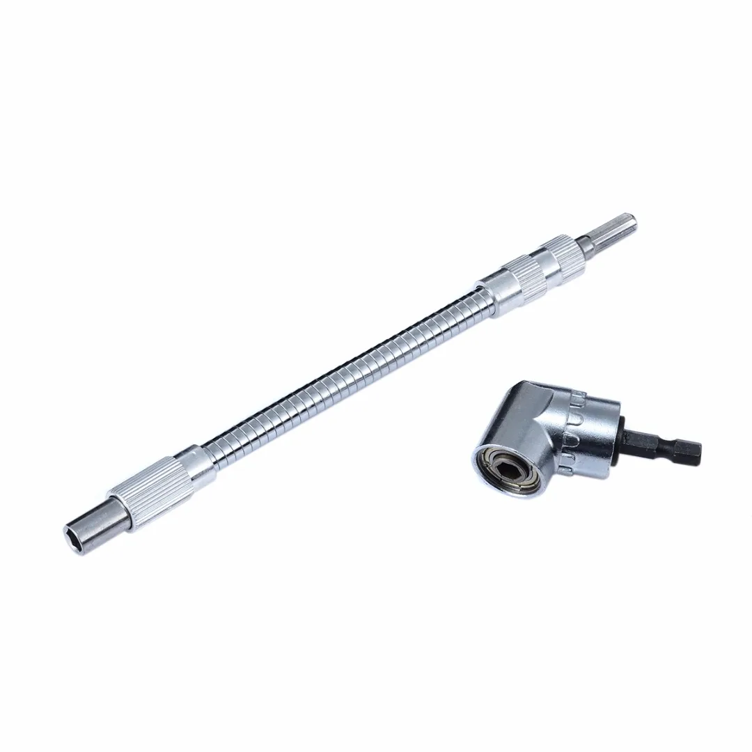 Flexible Angle Extension Bit Holder Practical 1/4" Hex Drill Bit Screwdriver For Power Drill