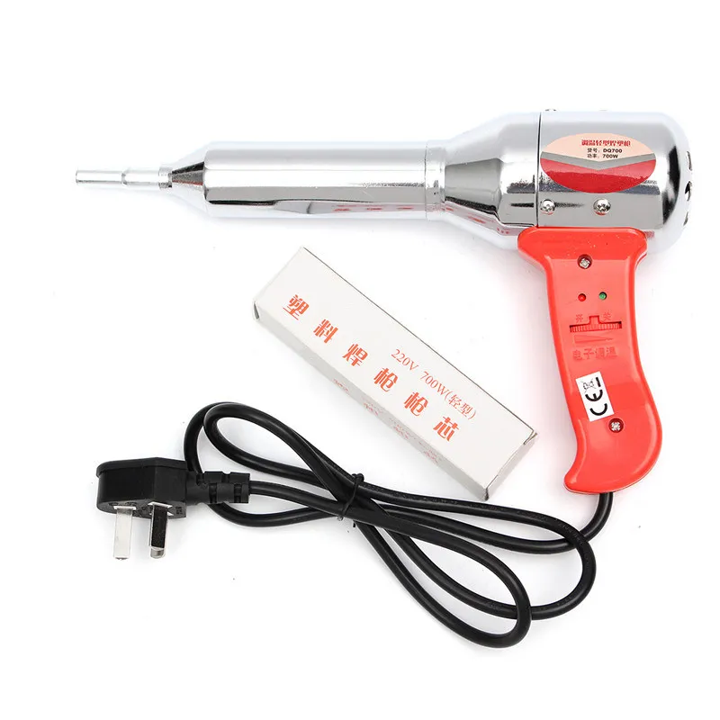 

ZENHOSIT Portable 700W AC 220-240V Red Plastic Hot Air Welding Gun Temperature Heat 100-450 Degree with Ceramic Heater