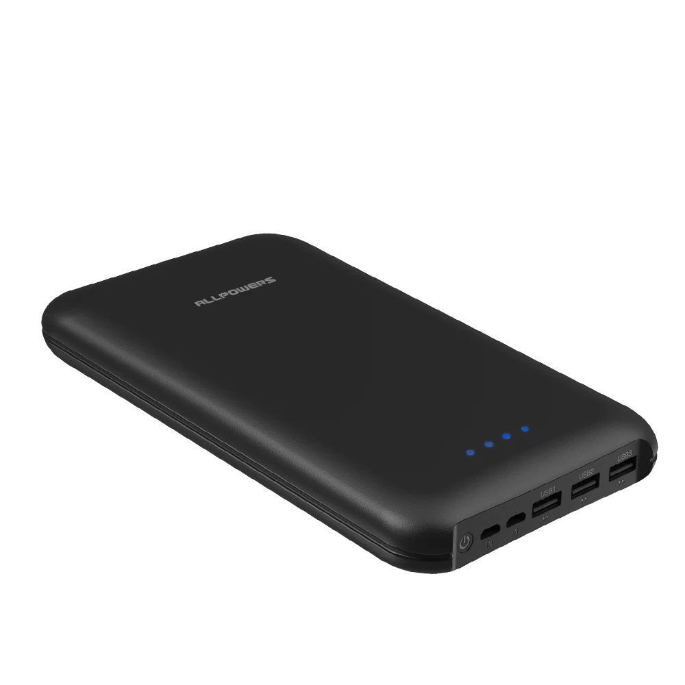 Все мощности S power Bank 30000mAh Портативный внешний аккумулятор для телефона 3 USB выхода 4A ВХОД Быстрая зарядка для мобильного телефона iPhone - Цвет: Черный