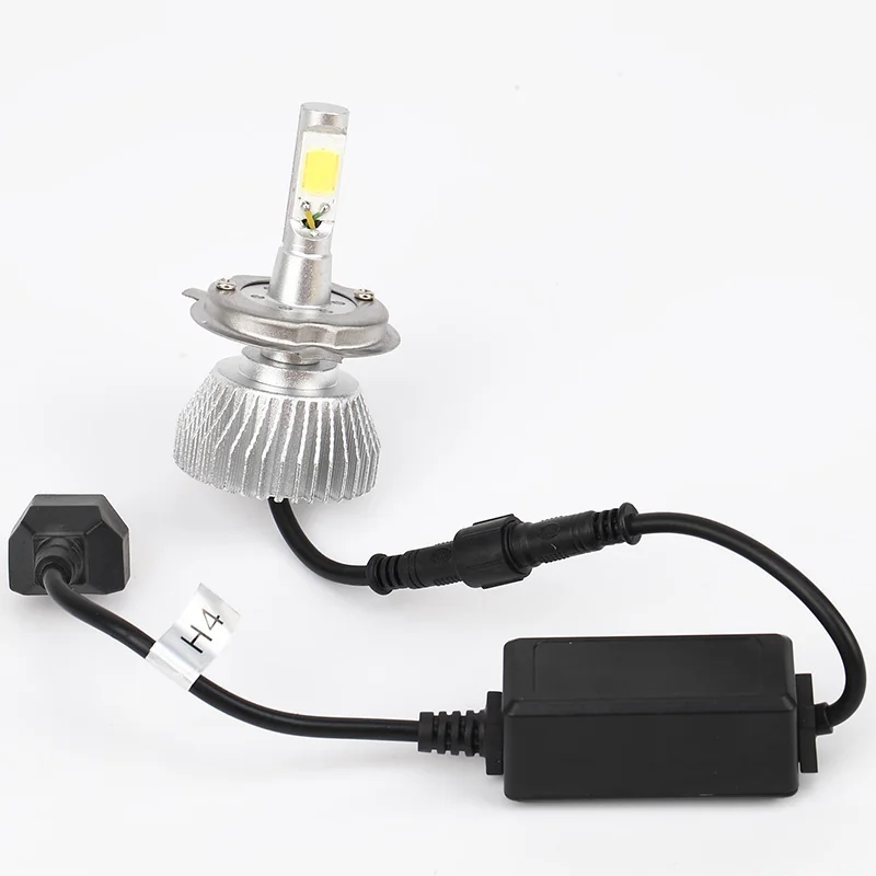 New C6 60w LED H4 Headlight Bulbs 6000LM Headlamp COB LED Headlight FOR