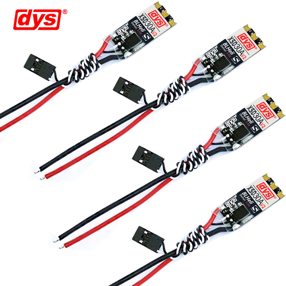 4 шт./лот оригинальный DYS ESC XSD 30A V2 3-5S BLHeli_S поддерживает Dshot600 Dshot300 для FPV