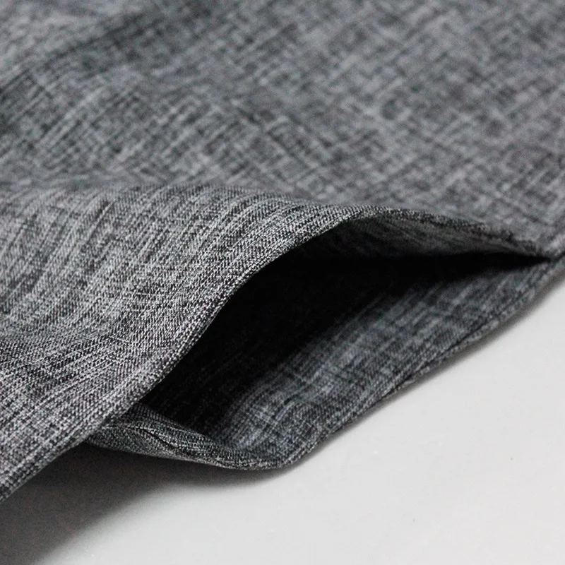Женское приталенное платье из хлопка и льна повседневное свободное с коротким