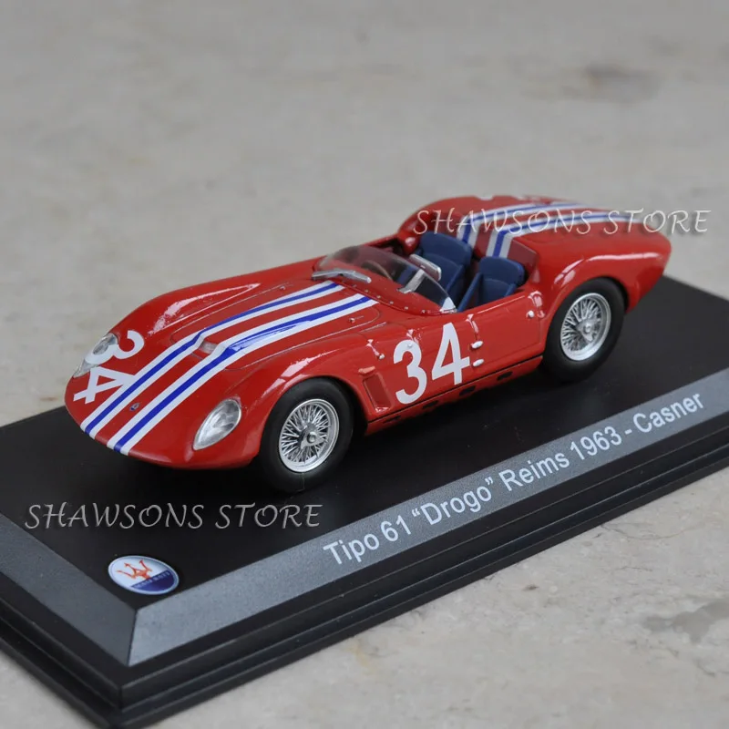 LEO модели игрушки 1:43 винтажный гоночный автомобиль Maserati Tipo 61 Drogo Реймс 1963 реплики коллекции