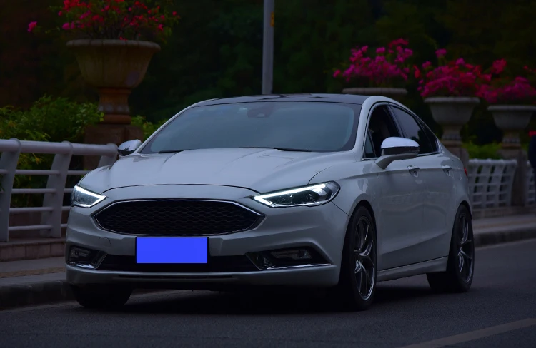 Автомобильные передние лампы для Ford Fusion Mondeo фары Биксеноновые лучевые линзы проектор Hid лампа с желтым поворотным знаком