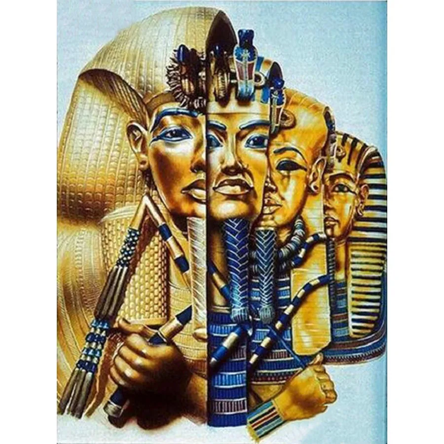 

Wholesale Diamond Painting Egyptian Pharaoh DIY Diamond Painting Full Square / Round 5D Embroidery Cross stitch Decoration FG698