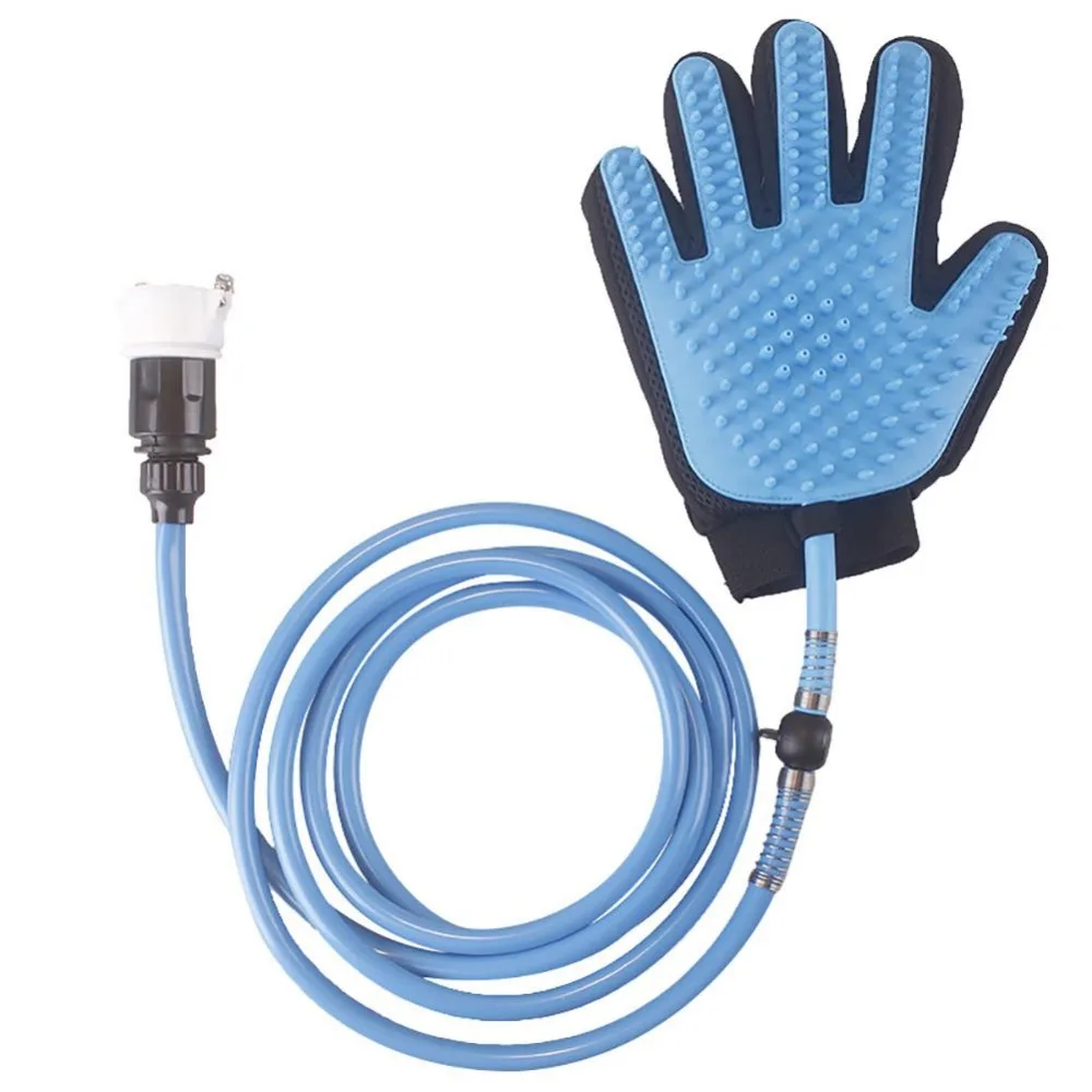 Gratis-Verzending-Huisdier-Douche-Siliconen-Handschoen-Massage-Borstel-Spuit-Scrubber-Grooming-Reinigingsborstel-Voor-Hond-Katten-Honden