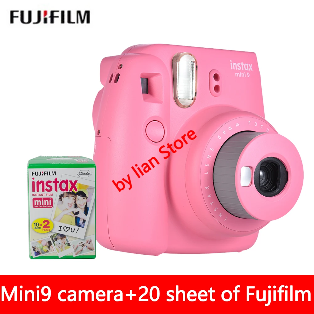 Бесплатная доставка fujifilm Instax Mini 9 + пленка 20 листов Новый комплект камера