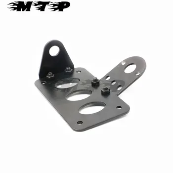 

Black Side Mount Motorcycle Motorbike License Plate Tail Light Lamp Bracket Holder Support For Harley Choppers Sportster Bobber