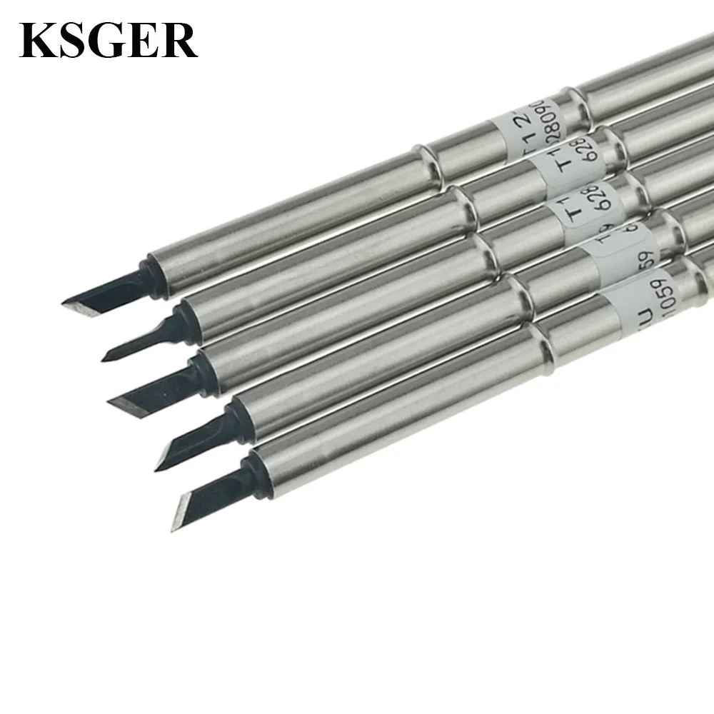 

KSGER T12-KU BC2 XA High-grade T12 Black DIY Welding Tips Soldering Iron For FX951 STM32 OLED/LED Soldering Station 7S Melt Tin