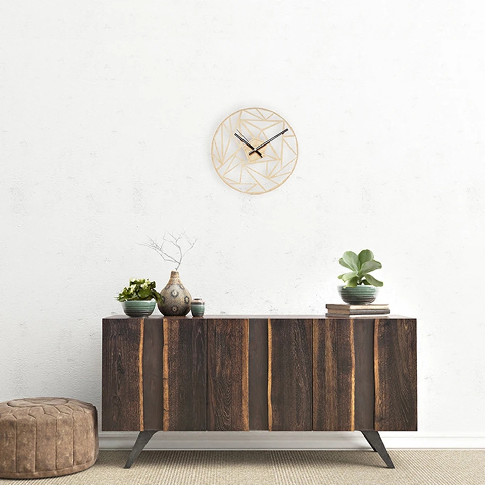 nordic relógios de parede de madeira design