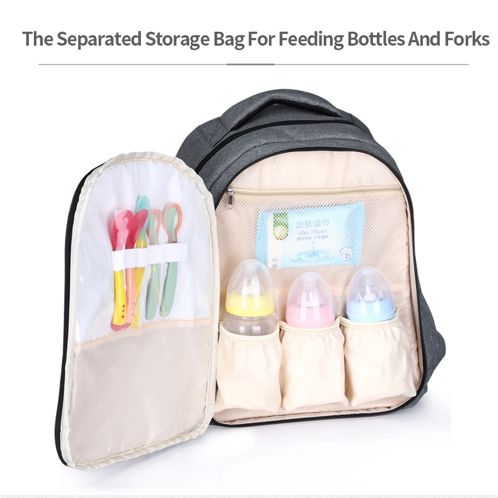 Сумка для детских подгузников, рюкзак для мам и мам, деловой стиль, одноцветные многофункциональные сумки для детских колясок, дорожная сумка для подгузников, уход за ребенком