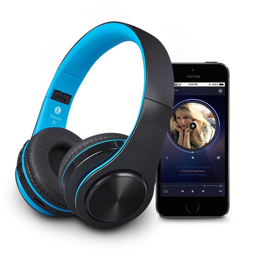 D Bluetooth гарнитура Беспроводные стереонаушники Bluetooth 4,1 Складная гарнитура наушники с ультранизкими басами с микрофоном Поддержка tf-карты 30A27 - Цвет: D