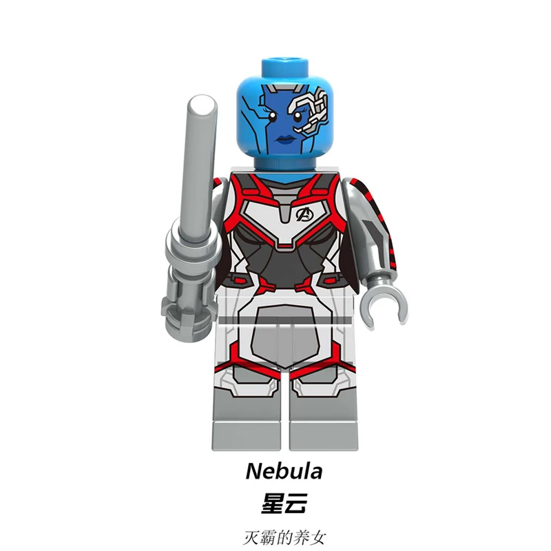 Black Widow Avengers 4 Endgame Thanos Thor Rocket Raccoon War Machine Nebula Building Blocks Toys XH1071