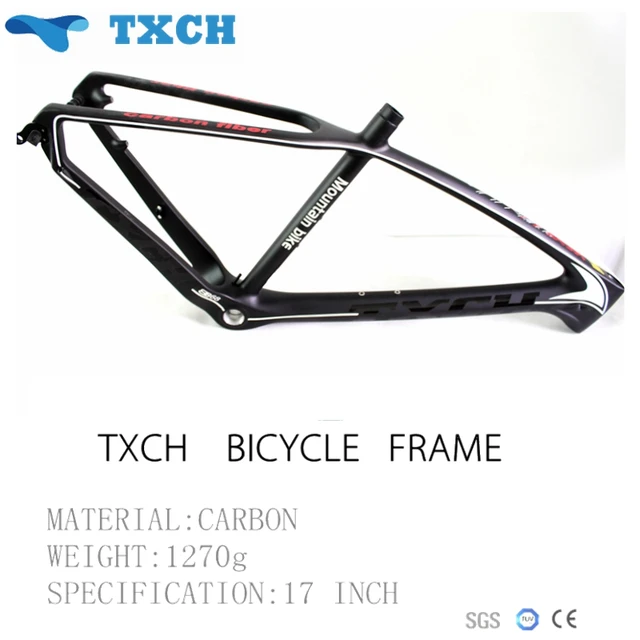 Best price at $370 Cheap T800 2016 MTB Full Carbon Fiber Frame 17inch Moutain Bike Frame Carbon MTB Frame Free Shipping