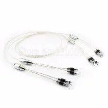 Free DHL shipping crystal cable Absolute Dream audio font b Speaker b font cables with Carbon