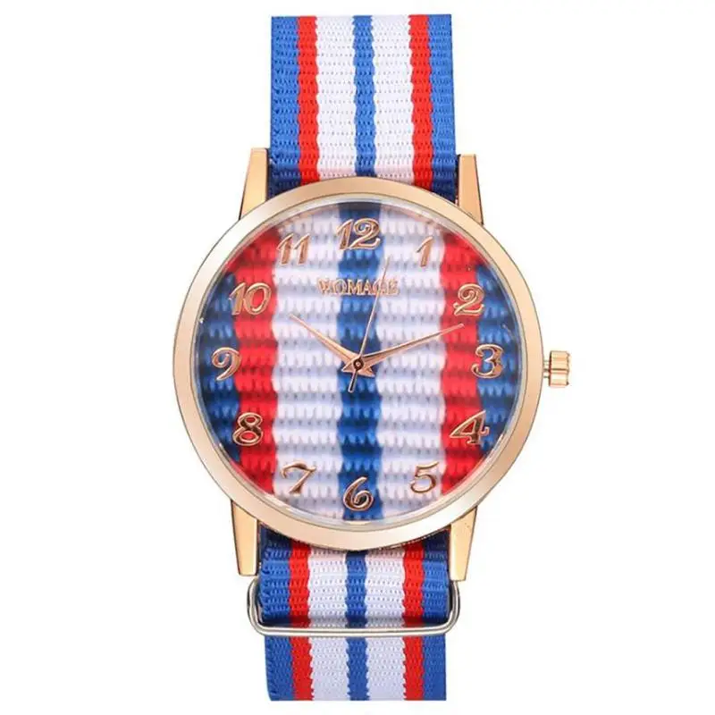 

simple creative casual couple watch Nylon Strap Wristwatch Quartz for Watch Sports men and women