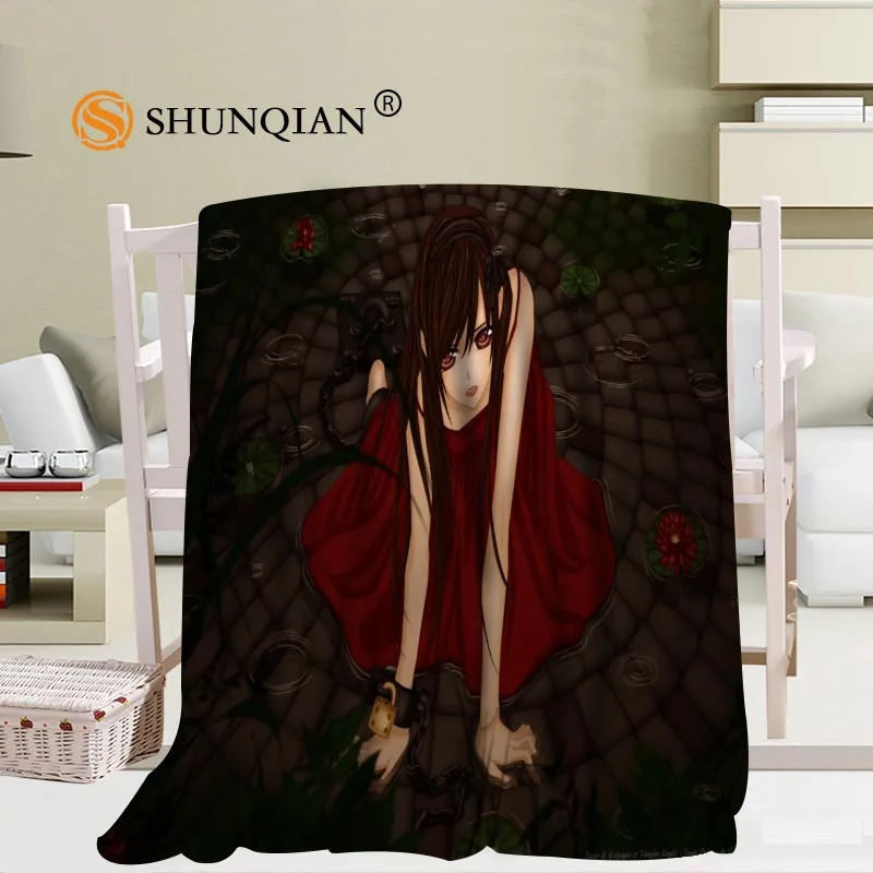 Мягкое одеяло в стиле аниме «рыцарь вампира» для дивана и кровати, теплое одеяло для взрослых на заказ, 56x80Inch50X60Inch40X50Inch - Цвет: 21