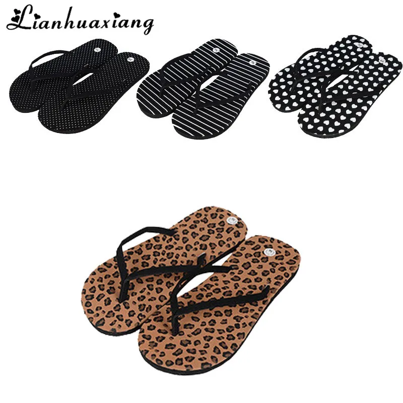 

Lianhuaxiang 1 Pair Women's Home Slippers Spring Summer Fashion Woman Flip Flops sandalias mujer Women Shoes