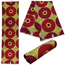6 Yards African Wax Prints Fabric Polyester Fabric Nigeria Cloth Wax Prints African Fabric For Dress prints
