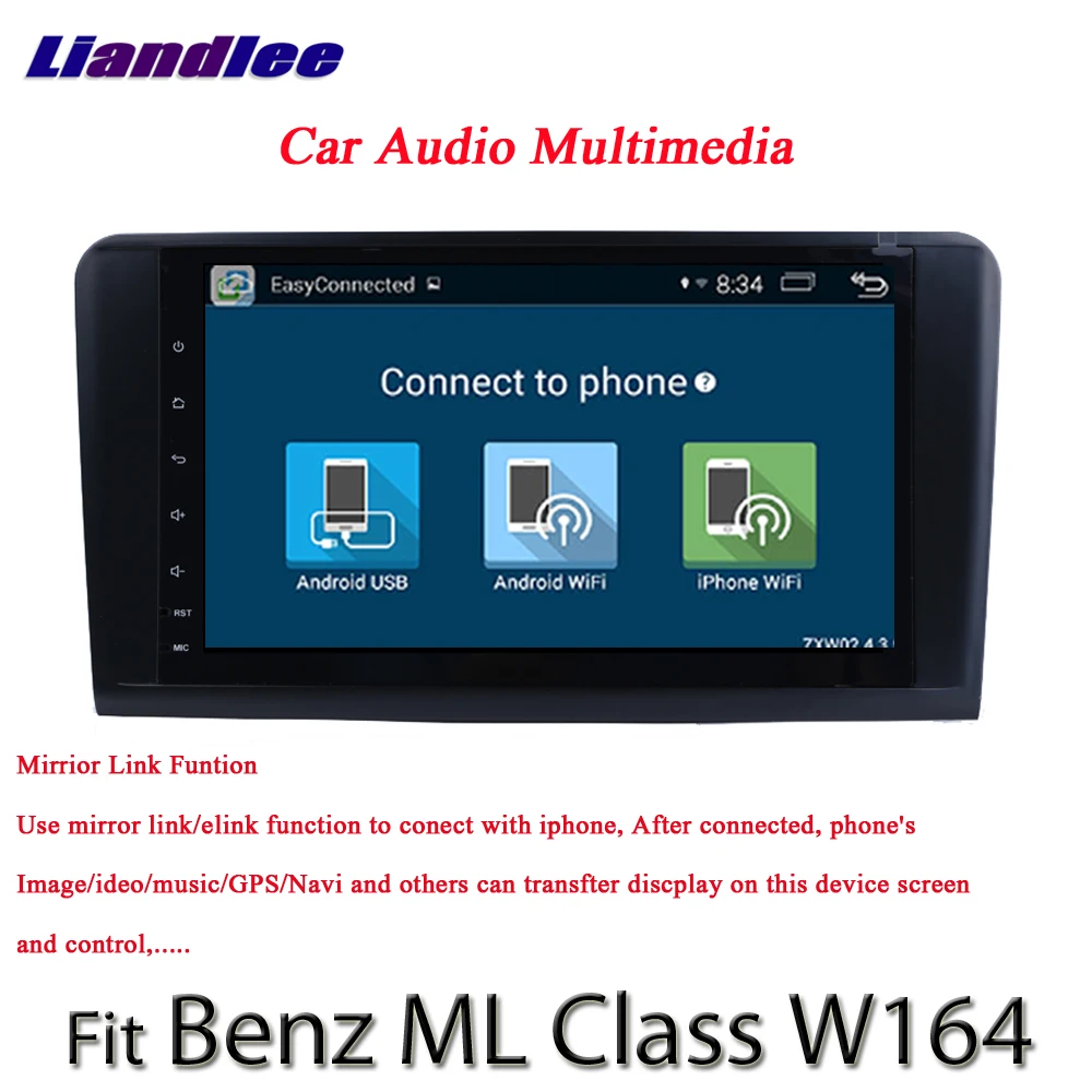 Discount Liandlee Android System For Mercedes Benz ML Class W164 ML300 ML350 Radio GPS Nav MAP Navigation BT HD Screen Multimedia NO DVD 1