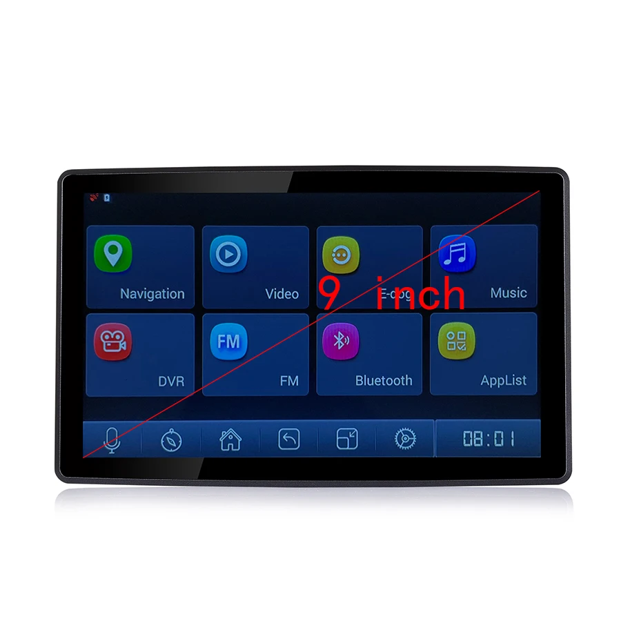 Автомобильный автобус Udricare 9 дюймов GPS навигация Android Wi Fi Bluetooth телефон ADAS DVR HD 1080P