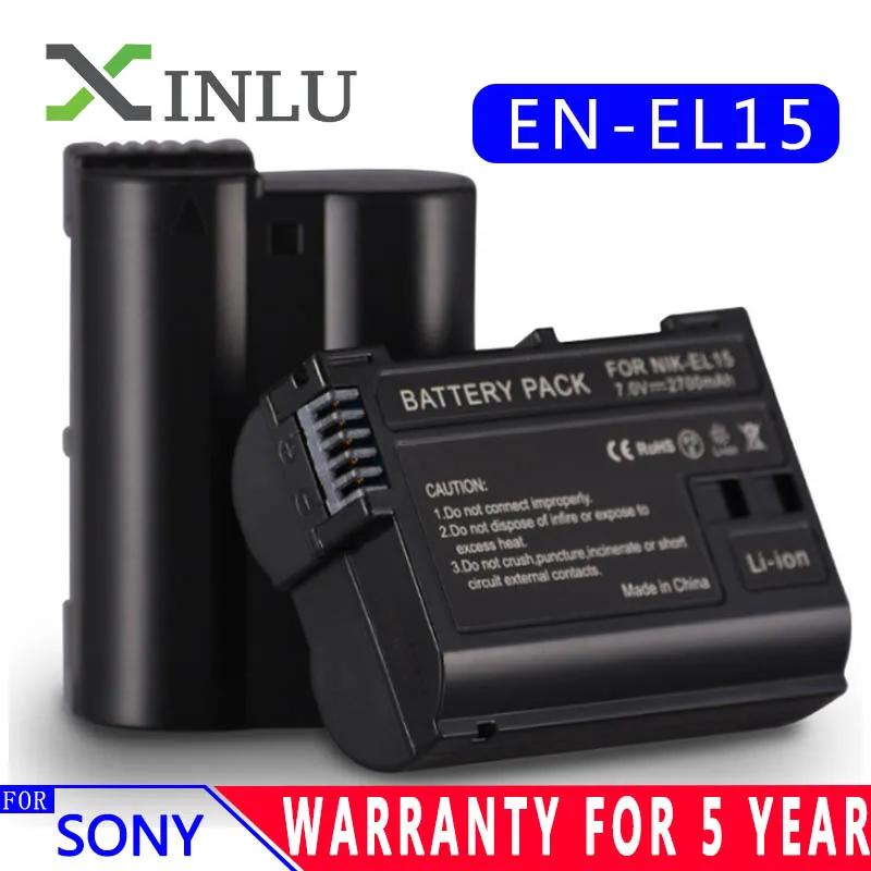 EN EL15 ENEL15 EL15A Аккумулятор для цифровой камеры + зарядное устройство USB с ЖК дисплеем