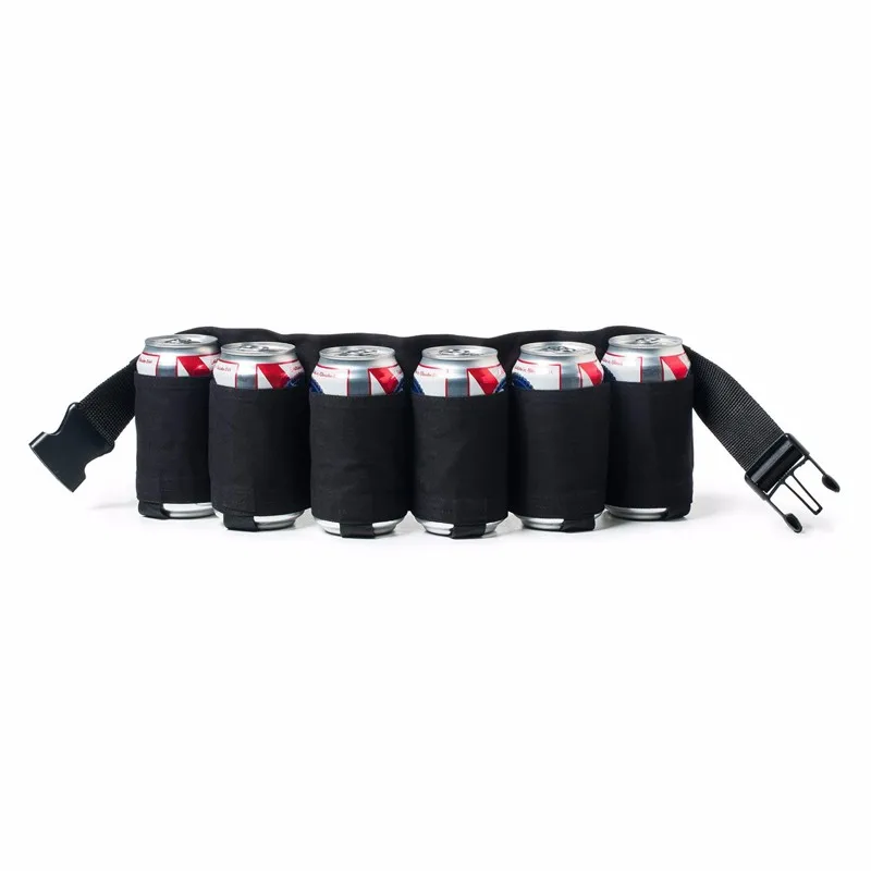 

Outdoor Climbing Camping Hiking 6 Pack Holster Portable Bottle Waist Beer Belt Bag Handy Wine Bottles Beverage Can Holder