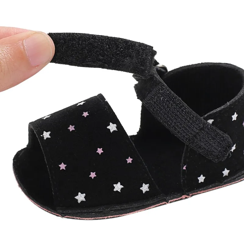 Первые ходоки Летний Лидер продаж для маленьких девочек звезда мягкие удобные туфли принцессы для детей недавно модная обувь 0-18 м