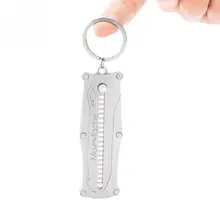 Мини-борода расческа из нержавеющей стали Портативный Карманный помазок телескопическая расческа Усы волосы борода щетка