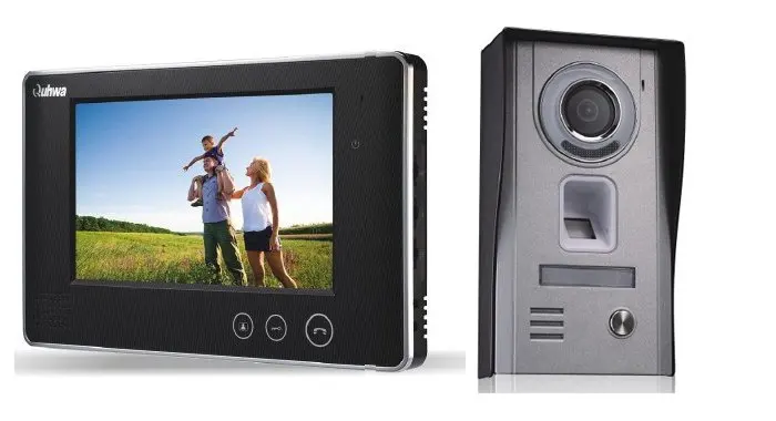 

NEW 7" luxury color video door phone,4-WIRED, FINGERPRINT unlock