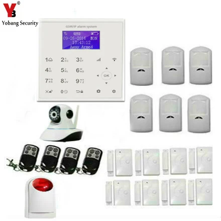 

Yobang Security WIFI GSM Alarm System GPRS Security Burglar Alarm Apps Control Door/Window Sensor Alarm Home Alarm Systems