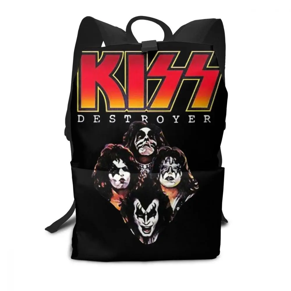 Kiss рюкзак Ace Frehley от группы KISS Spaceman, макияж, рюкзаки, Университетский узор, сумка для мужчин и женщин, многофункциональные сумки