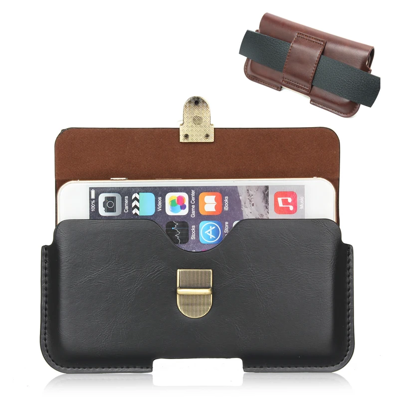 Retro Waist Belt Clip Pouch Cover For Xiaomi Redmi 4 Pro 4A 5 PLUS Note 4 Leather Case for Mi Mi6 Mix 5X Universal CellPhone Bag