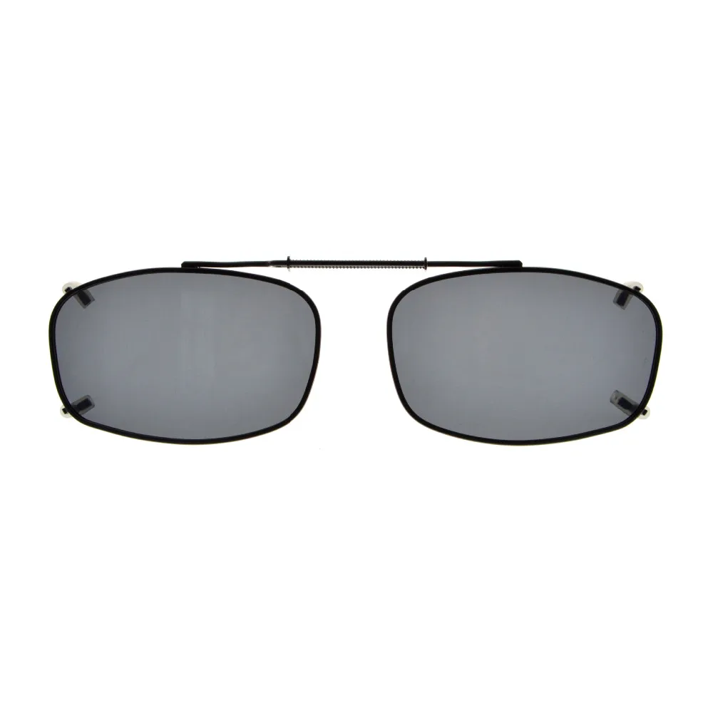 C65 Eyekepper Metal Frame Rim Polarized Lens Clip On Sunglasses 54*34MM