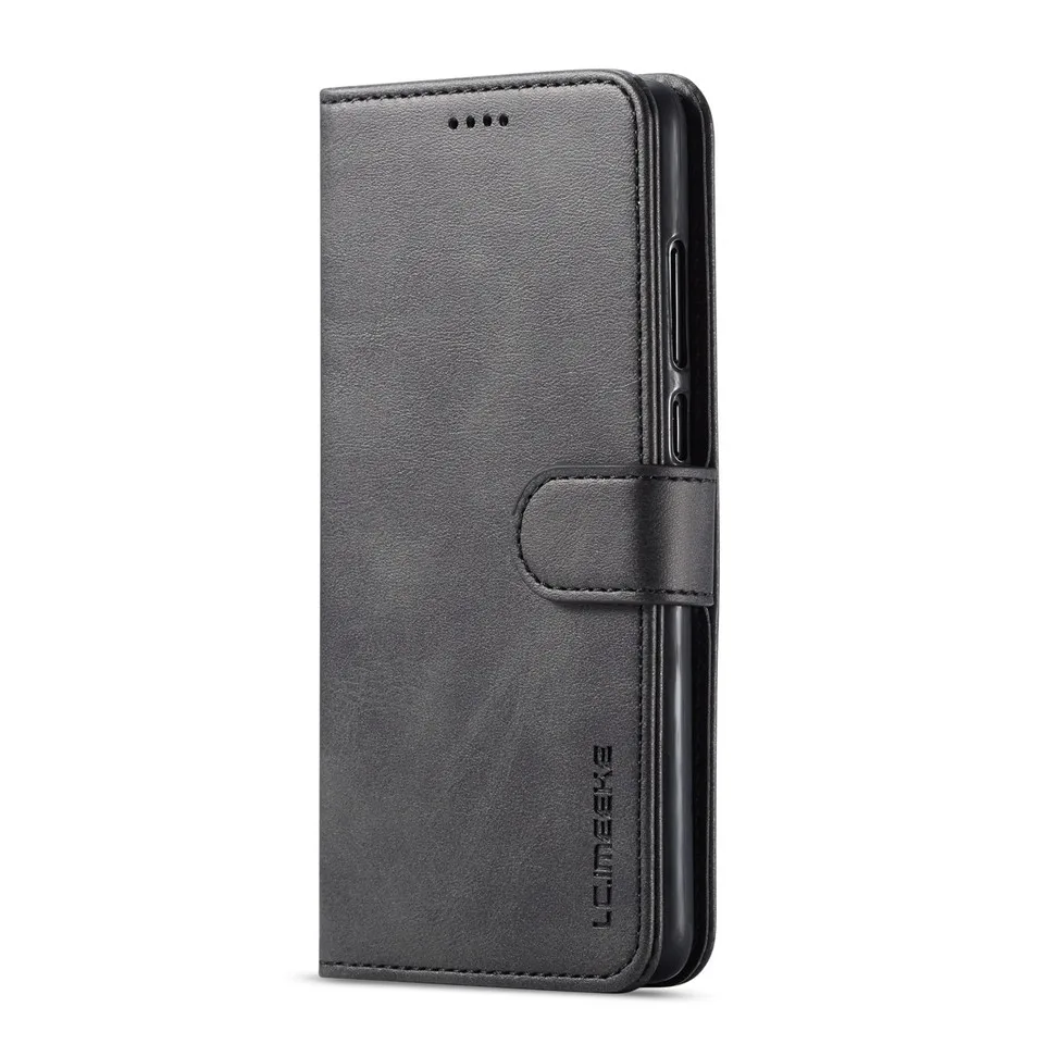 Кожаный флип-чехол для Huawei P30, чехол для телефона Huawei P30 Lite, чехол, кошелек, держатель для карт, для Huawei P30 Pro, флип-чехол, Coque Fundas - Цвет: Black
