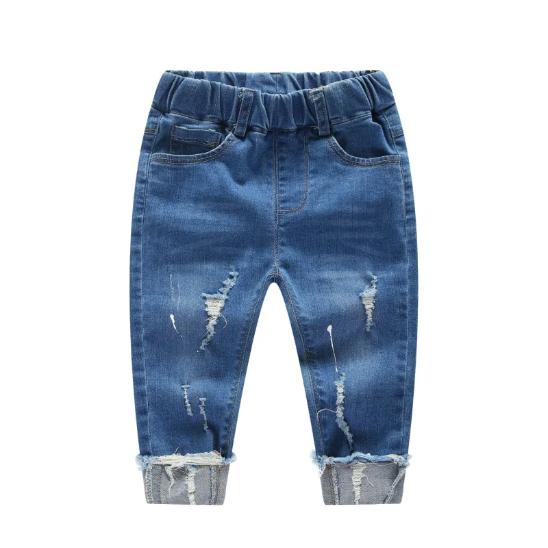 ; сезон весна-осень; детская одежда для маленьких мальчиков; детские джинсы; брюки; джинсовые штаны с дырками