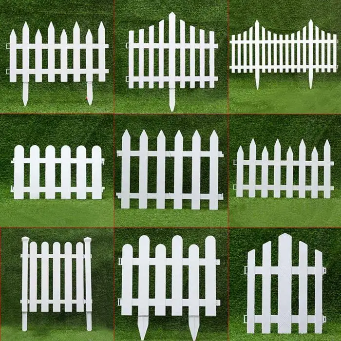 1 шт. белый ПВХ пластиковый забор внутренний европейский стиль для сада растительный небольшой забор подъездные ворота Рождественский Декор