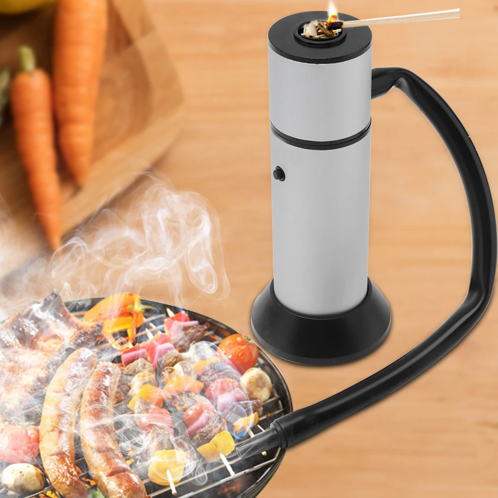

Food Cold Smoke Generator Portable Molecular Cuisine Smoking Gun Meat Smoker Smokehouse Cooking Tools for BBQ Grill Wood Chips