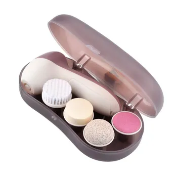 

Ultrasonic Vibration Electric Face Cleanser Beauty Cleansing Massage Instrument Face Washing Brush pink purple color