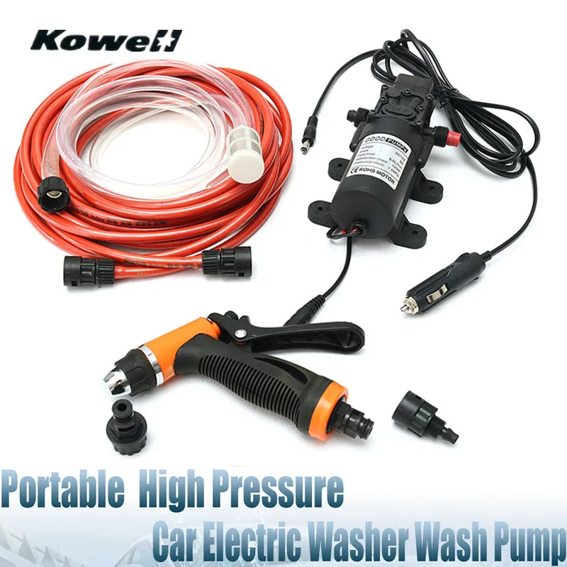 Kowell 12V 100W 160PSI High Pressure Car Washer Electric Auto Wash Pump