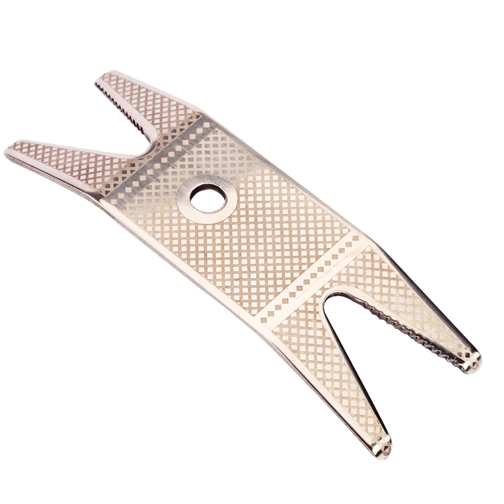 

Sliver Stainless Steel Multifunction Spanner Wrench Fit for Guitar Bass Mandolin Adjustment Tool Screw Nut Rotating Tool