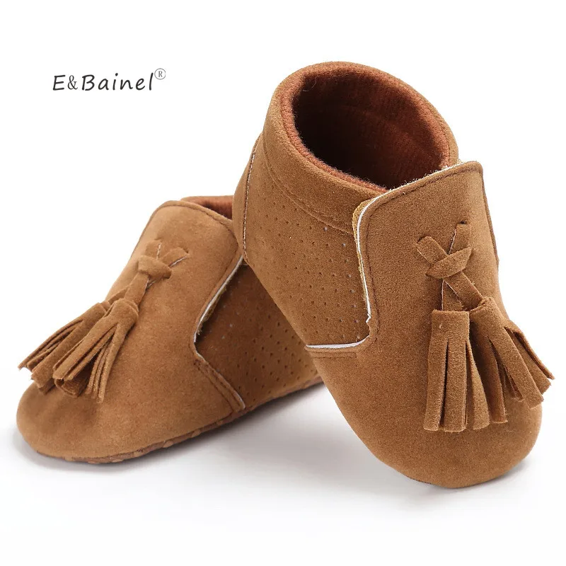 E& Bainel/детская обувь; мягкие мокасины из искусственной кожи с кисточками; мокасины для девочек; мокасины для малышей