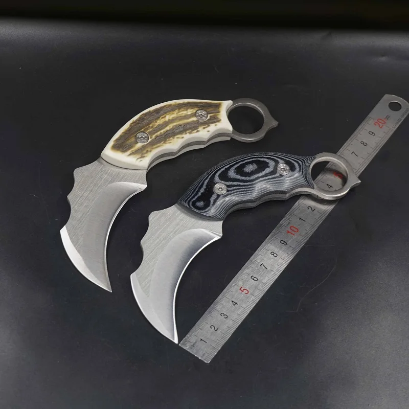 Фиксированное Лезвие Karambit нож для походов и охоты коготь кемпинга боевой
