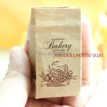 1:12 милый кукольный домик Миниатюрный Мини Классический американский крафт-бумажный мешок для хлеба 1083